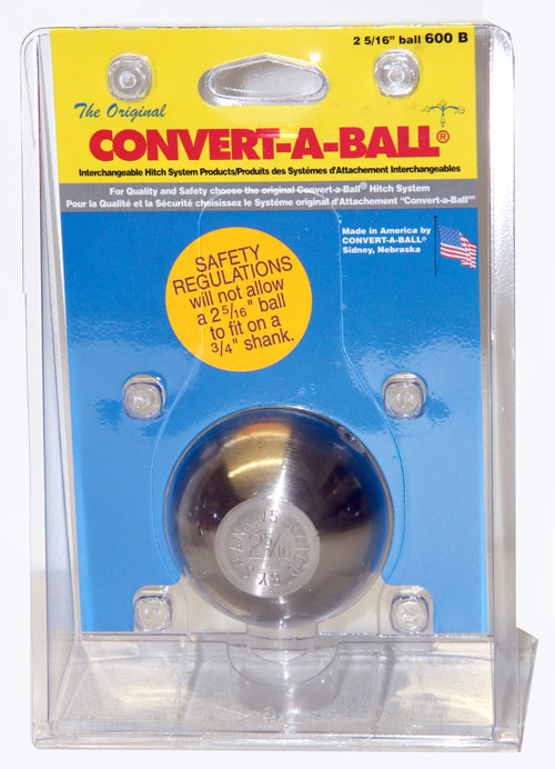 Convert-A-Ball Nickel-Plated 2-5/16" Ball #600