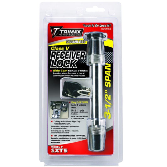 5/6" x 3-1/2" Stainless Steel Receiver Hitch Lock Trimax # SXT5