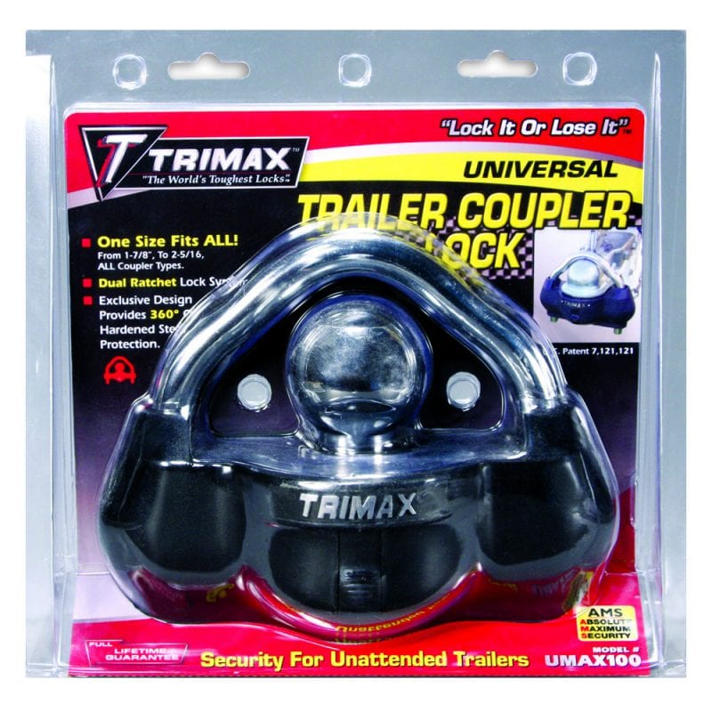 Universal Trailer Coupler Lock - Heavy Duty Trimax UMAX100